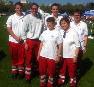 Mehr Informationen über unseren Ortsverein. Foto: Die Ehrenamtlichen des DRK-Ortsvereins Linkenheim
